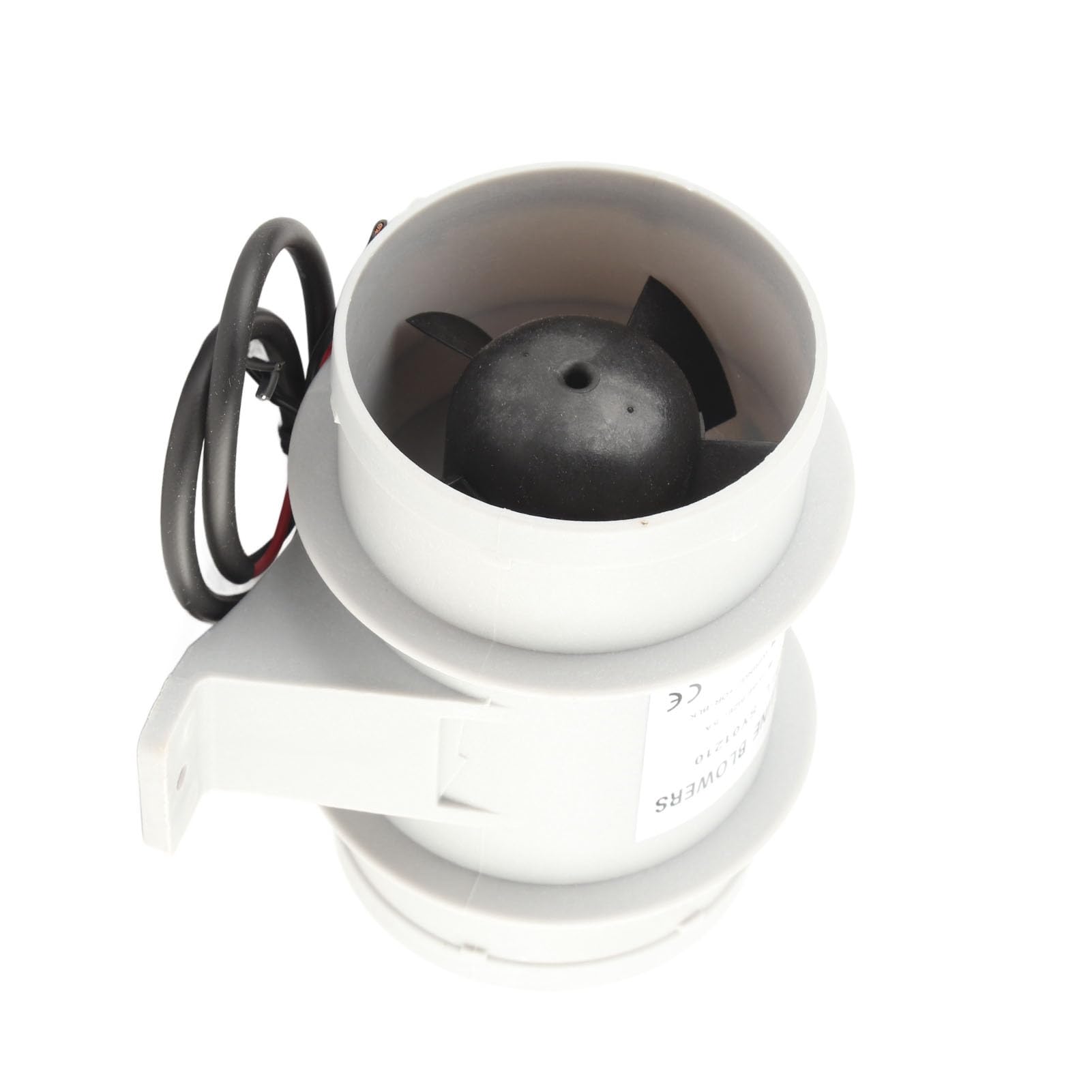 3 Inch 12V Silent Inline Blower - ABS Marine Bilge Air Blower for Yachts & Boats - High Performance Air Circulation System for Cabin, Engine Room & Bilge Ventilation