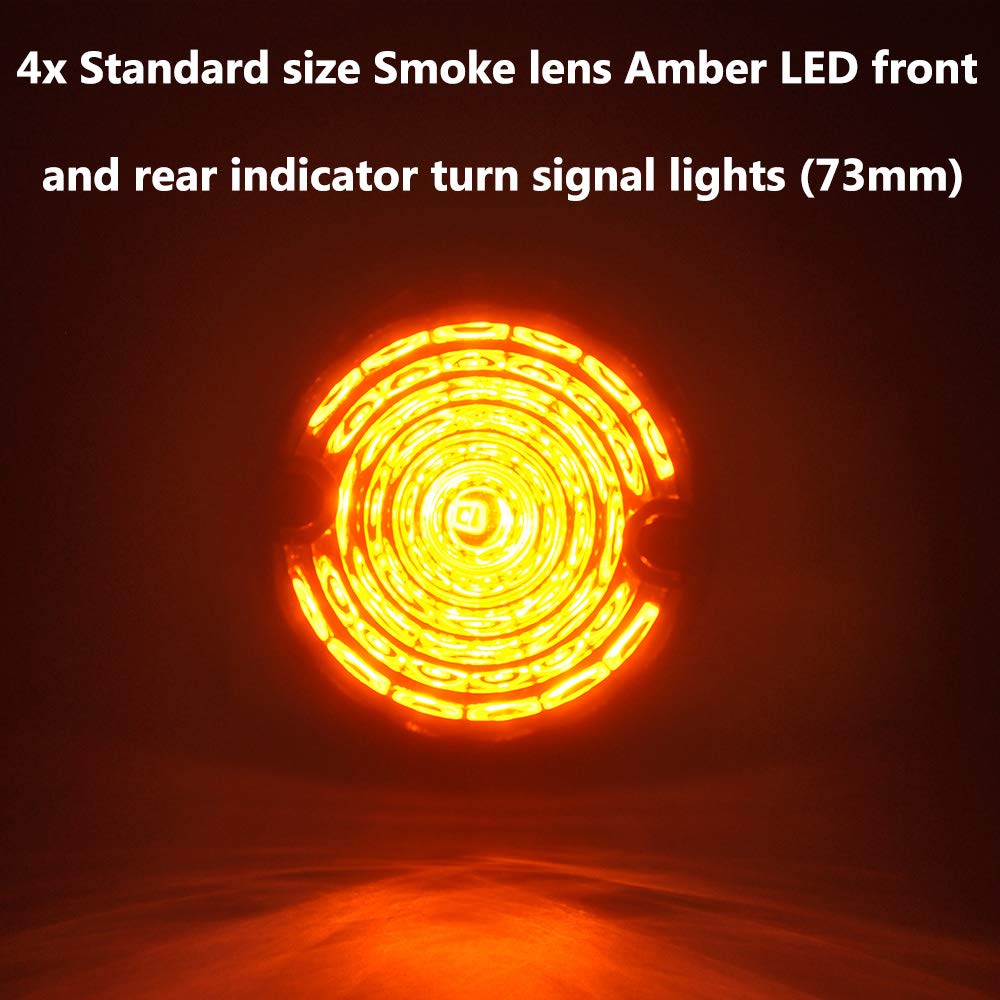10PCs/Kit Front Rear Reverse Fog Side Lights Smoke Lens Complete LED Lamp Upgrade Kit for Land Rover Defender 1990-2016 - Improve Visibility & Style for Off-Road Adventures & Night Driving