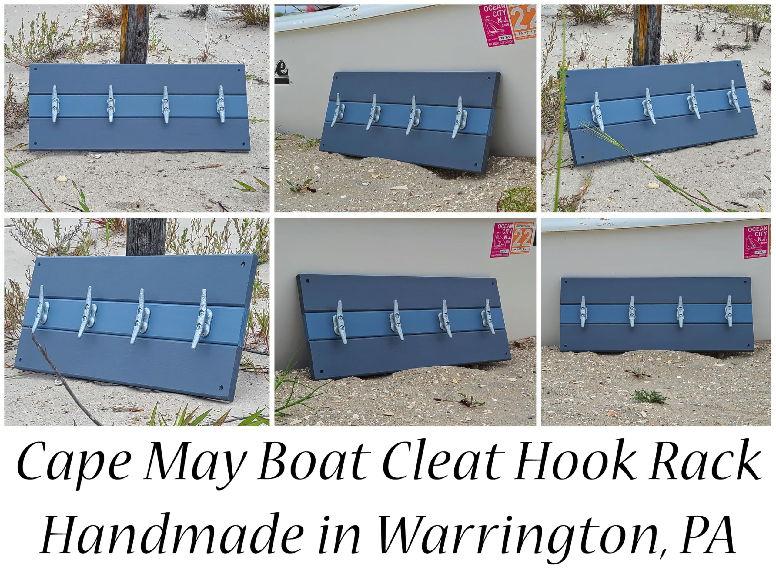 Nautical Towel Hook - Boat Dock Cleat Wall Decor for Bathroom & Beach House - Handmade in USA | Coastal Home Decor