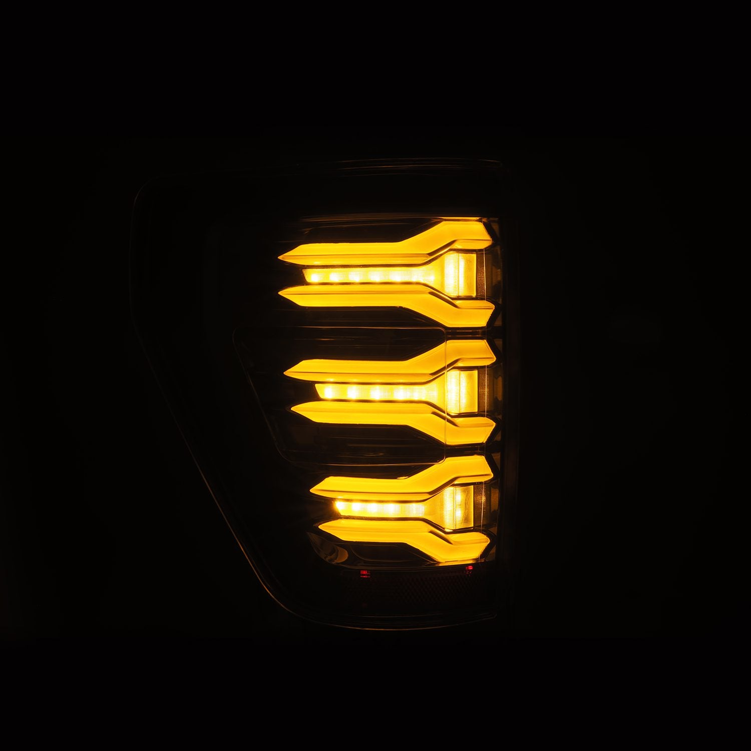 21 23 Ford F150 LUXX Series LED Tail Lights Alpha Black - High Performance LED Brake Lights for Ford Trucks - Perfect for Night Driving & Off-Road Adventures