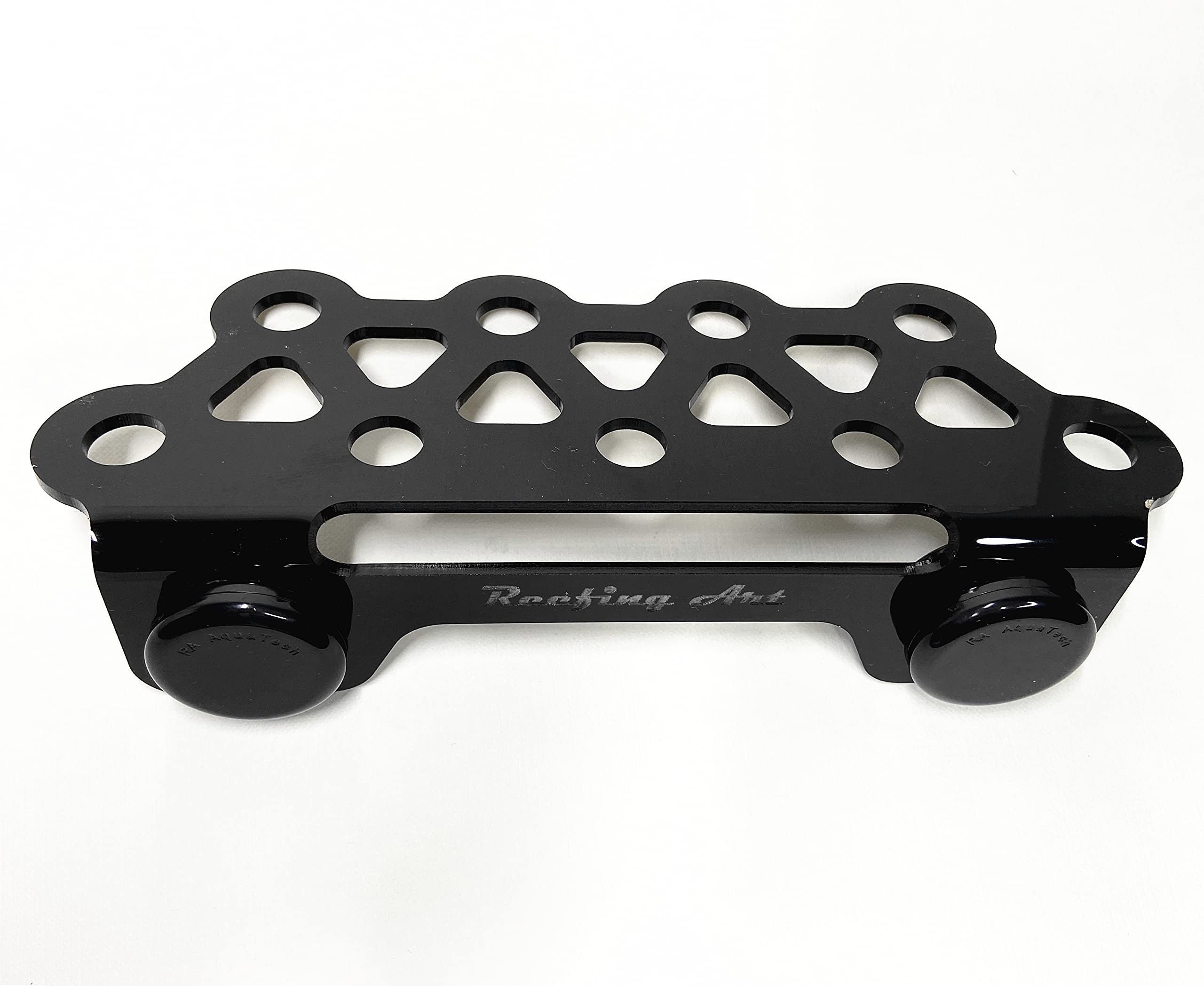 Black Magnetic Coral Frag Rack with Strong N52 Magnets for 1/2 Inch Glass - Perfect for Saltwater Aquariums and Coral Propagation