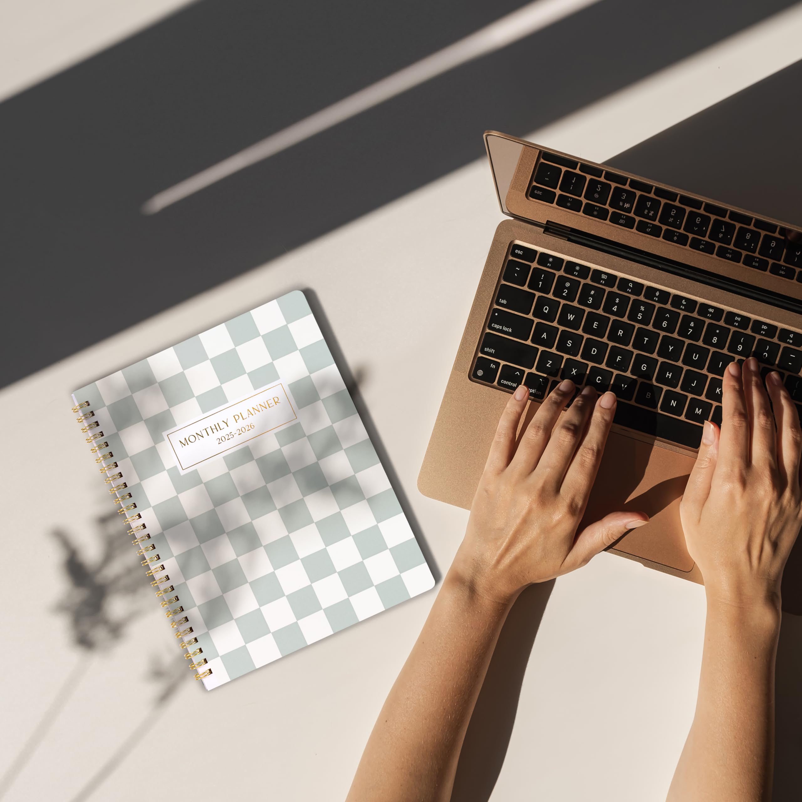 2025-2026 Checkered Monthly Planner & Calendar Book - Productivity Organizer with To-Do Lists for Work, School & Personal Tasks | January 2025-December 2026 | Perfect for Office, College Students & Daily Planning