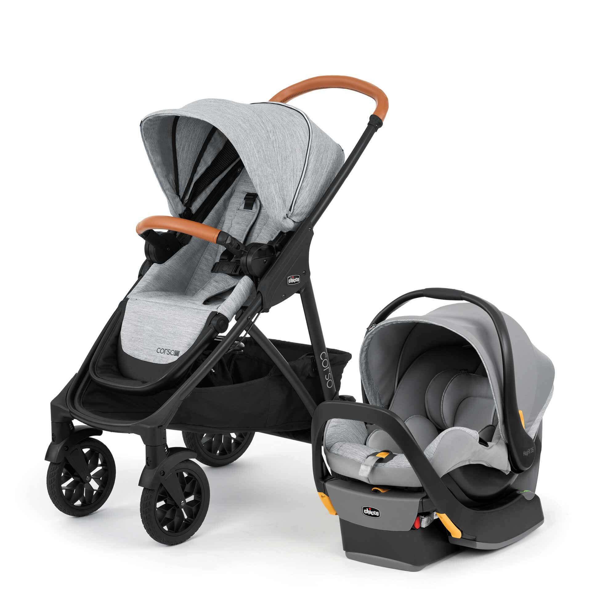 Chicco Corso LE Modular Travel System - Lightweight Stroller with Car Seat & Bassinet | Perfect for Newborns to Toddlers | Ideal for Travel, Shopping & Daily Walks