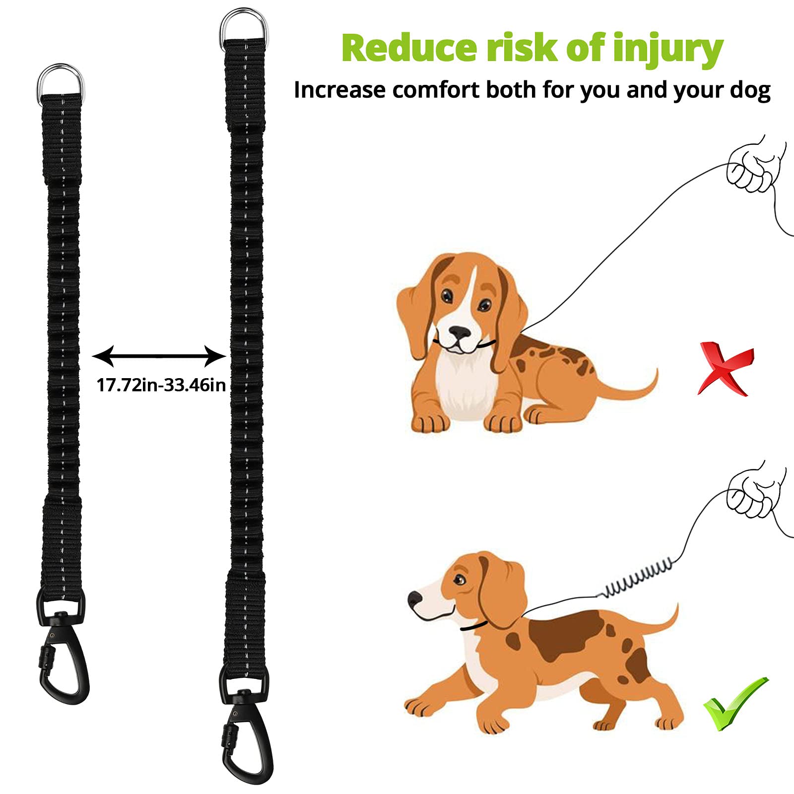 15 FT Heavy Duty Dog Leash - Reflective Rope Leash with Swivel Hook & Padded Handle for Large Medium Small Dogs | Perfect for Walking, Hiking, Training & Outdoor Adventures