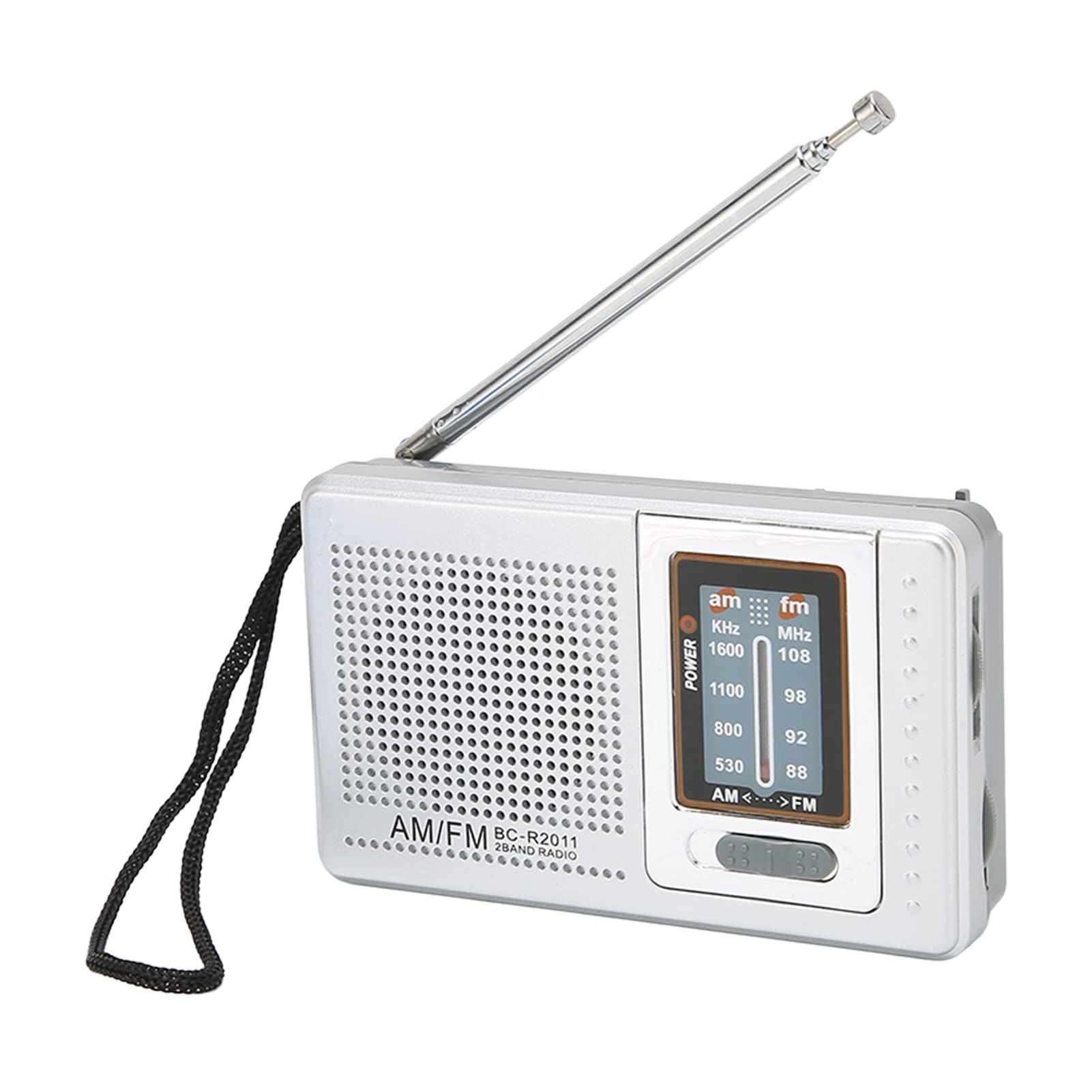 Vbestlife AM FM Portable Pocket Radio with Built-in Speaker - Compact Music Player for Outdoor Travel, Camping, Hiking & Emergency Use