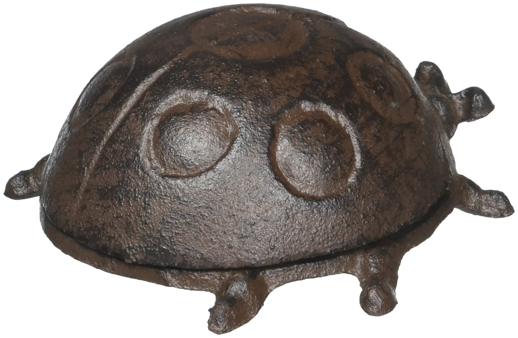 Cast Iron Ladybug Key Holder - Cute Outdoor Garden Decor for Hiding Spare Keys | Perfect for Home, Shed, or RV Use