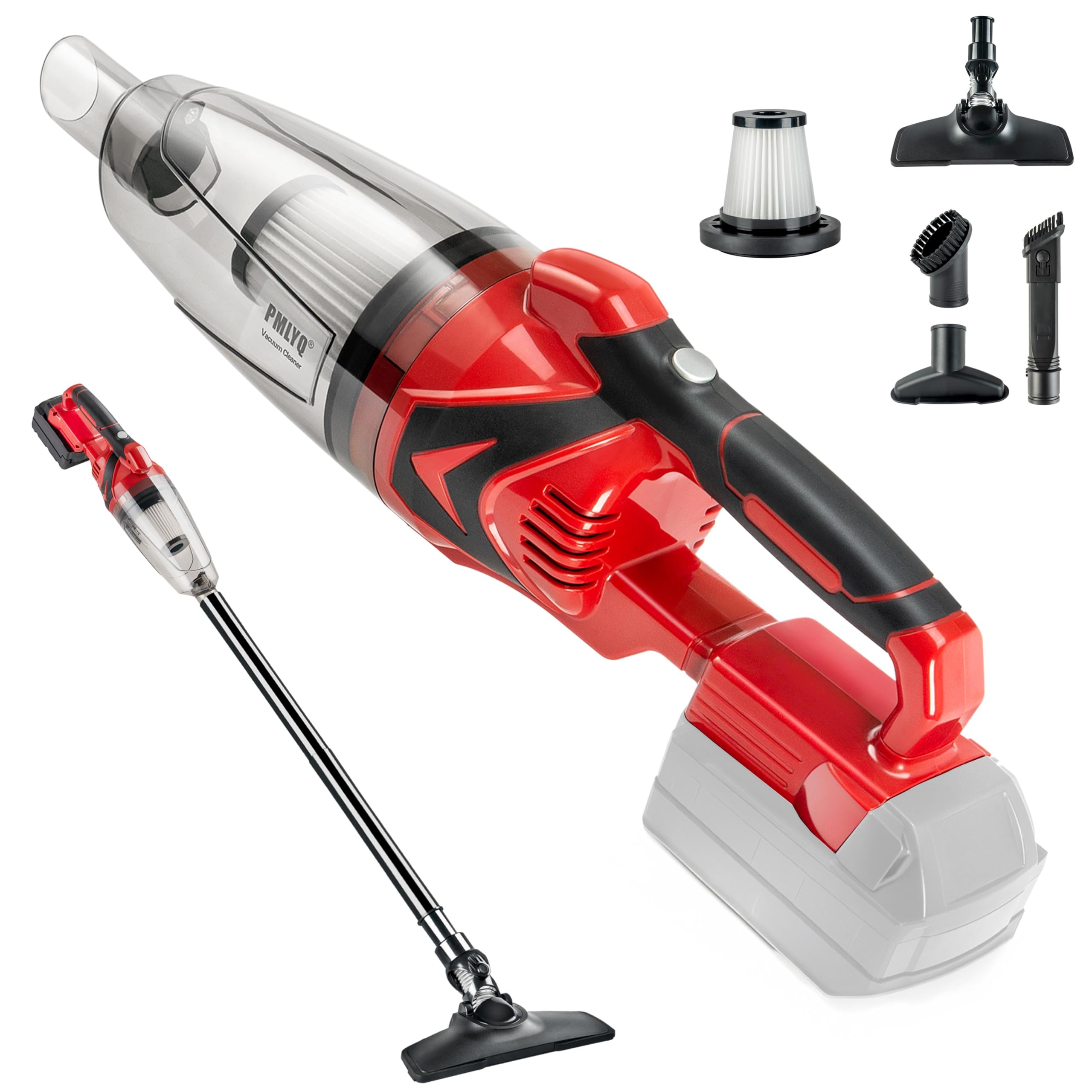 Milwaukee M18 Cordless Handheld Vacuum Cleaner - Powerful Wireless Vacuum for Home, Car, Boat, Workshop, Pet Hair & Furniture Cleaning (Tool Only, No Battery Included) - Ideal for Quick Cleanups, Auto Detailing & Mobile Cleaning