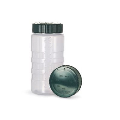 Vollrath 16 Oz Wide Mouth Clear Plastic Squeeze Bottle with Green Cap - Perfect for Condiments, Sauces, Dressings & Kitchen Use