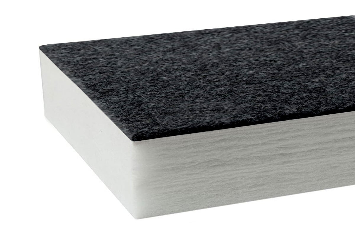 Autex Quietspace Acoustic Wall Panel with Vertiface - 2400H x 1200W x 79D Soundproofing Foam for Home Theater, Office & Recording Studio Noise Reduction