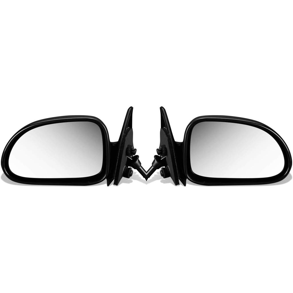 2001-2004 Dodge Durango Power Door Mirror Pair - Textured Non-Heated Replacement for Driver & Passenger Side (Fits Part Numbers 55077251AB, 55077250AB, CH1320198, CH1321198) - Perfect for Off-Roading, Daily Commuting & Vehicle Maintenance