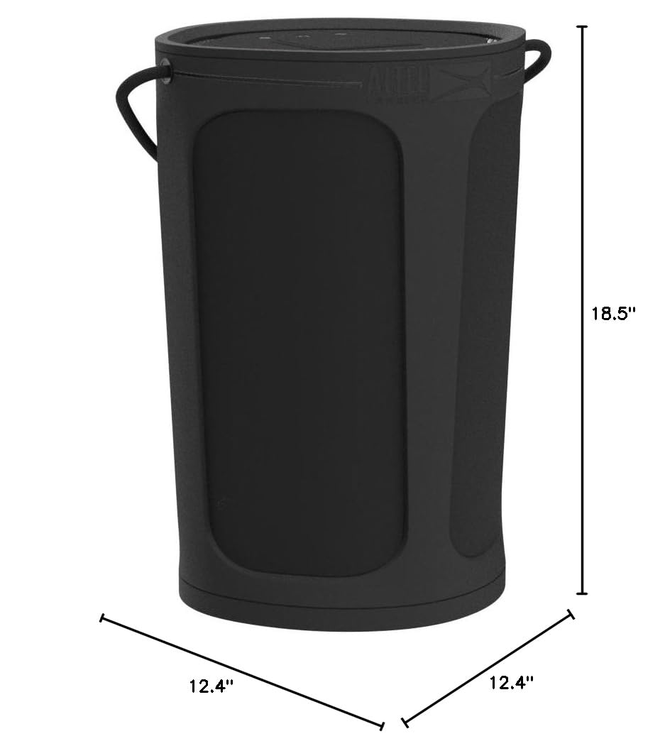 Altec Lansing Soundbucket XL Waterproof Bluetooth Speaker - Wireless LED Light Show, Qi Charging Pad, 20H Playtime, 100ft Range | Perfect for Pool Parties, Beach Outings & Outdoor Adventures