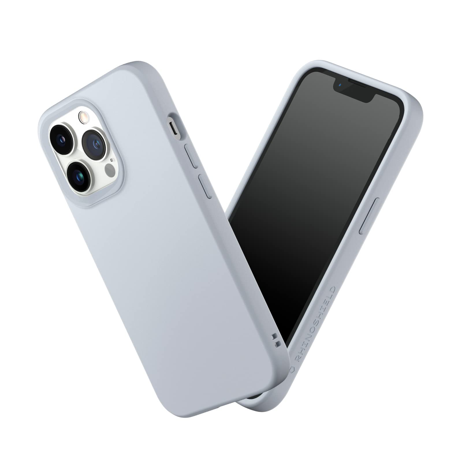 RhinoShield SolidSuit Case for iPhone 13 Pro Max - Shockproof Slim Protective Cover with Matte Finish | 11ft Drop Protection, Interchangeable Camera Rings (Ash Grey) | Perfect for Outdoor Activities, Work & Travel