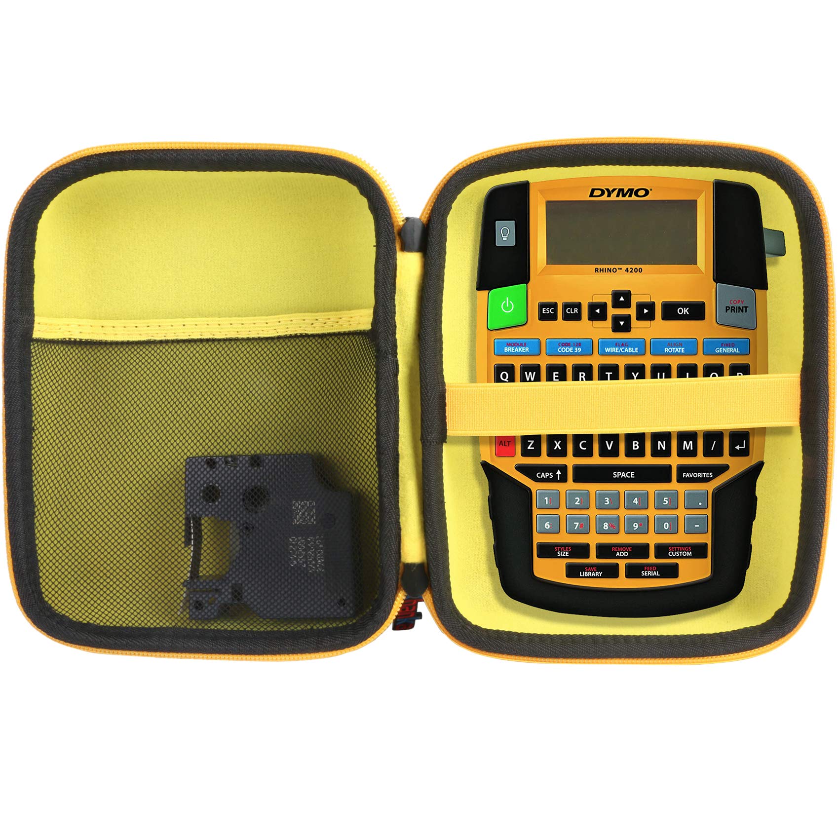 Khanka Durable Hard Carrying Case for DYMO Rhino 4200 Industrial Label Maker | Replacement Protective Storage Bag | Perfect for Office, Warehouse & Industrial Labeling Needs