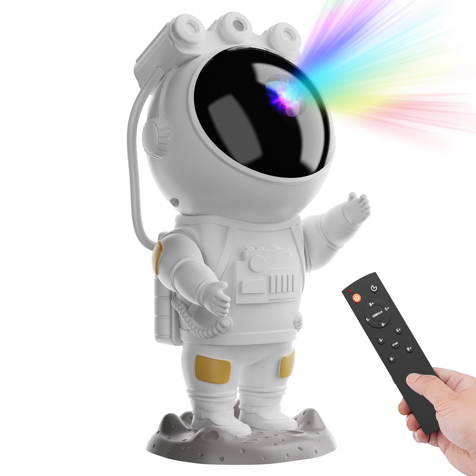 Astronaut Star Projector Galaxy Night Light - Space Projector with Timer & Remote Control | Starry Nebula Ceiling LED Lamp for Kids Room Decor, Christmas, Birthday & Valentine's Day Gifts | Perfect for Bedroom, Nursery, Meditation & Relaxation