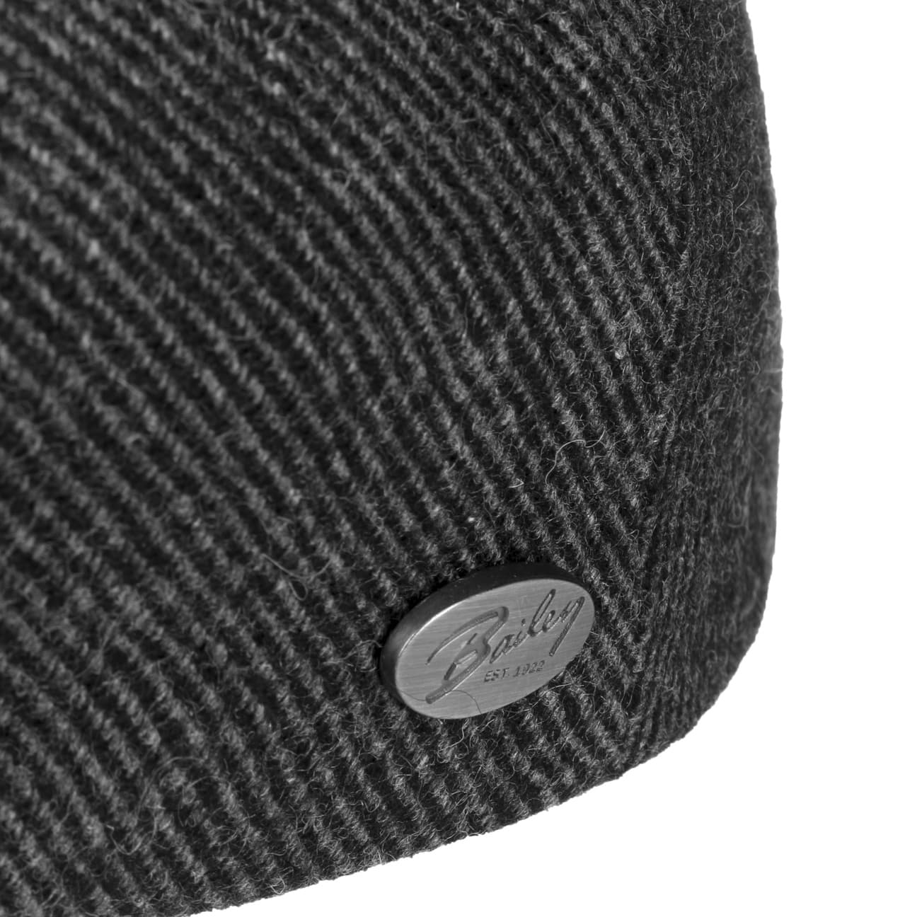 Bailey 1922 Lord Wool Twill Flat Cap - Classic British Style Men's Hat for Casual Wear, Golf & Outdoor Activities