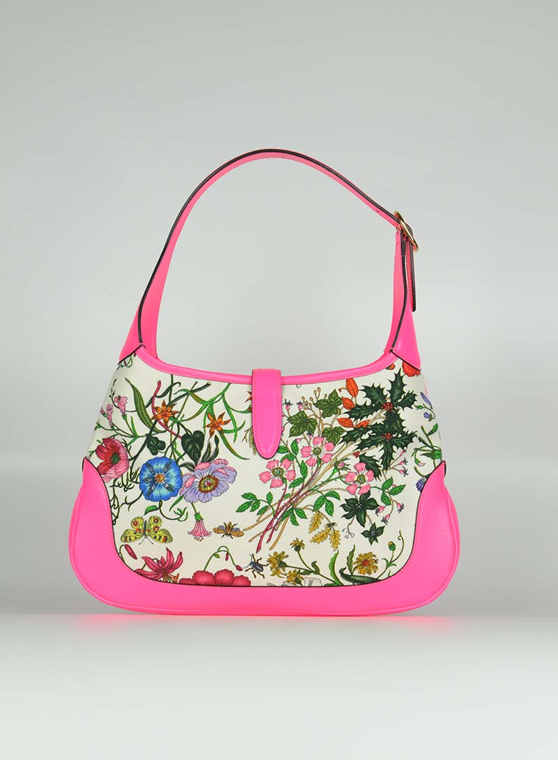Gucci Jackie 1961 Fuchsia Leather Shoulder Bag - Luxury Designer Handbag for Women | Perfect for Work, Travel & Evening Events