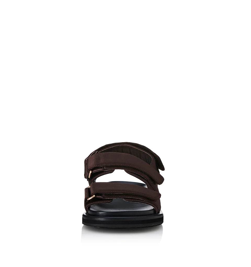 DARCY Chocolate Satin Fabric - Luxurious & Soft Material for Dresses, Scarves, and Home Decor