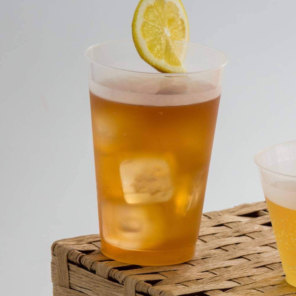 Frost-Flex 20oz Plastic Drinking Cups - 500 Pack, Durable & Shatterproof for Parties, Picnics, and Outdoor Events - BPA-Free Frosted Design for Cold Beverages