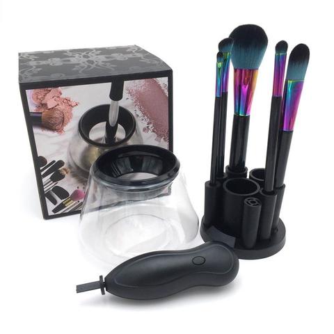 Electric Makeup Brush Cleaner Set - Professional Automatic Cosmetic Brush Washer with Drying Stand - Perfect for Home & Salon Use - Great Gift for Makeup Lovers