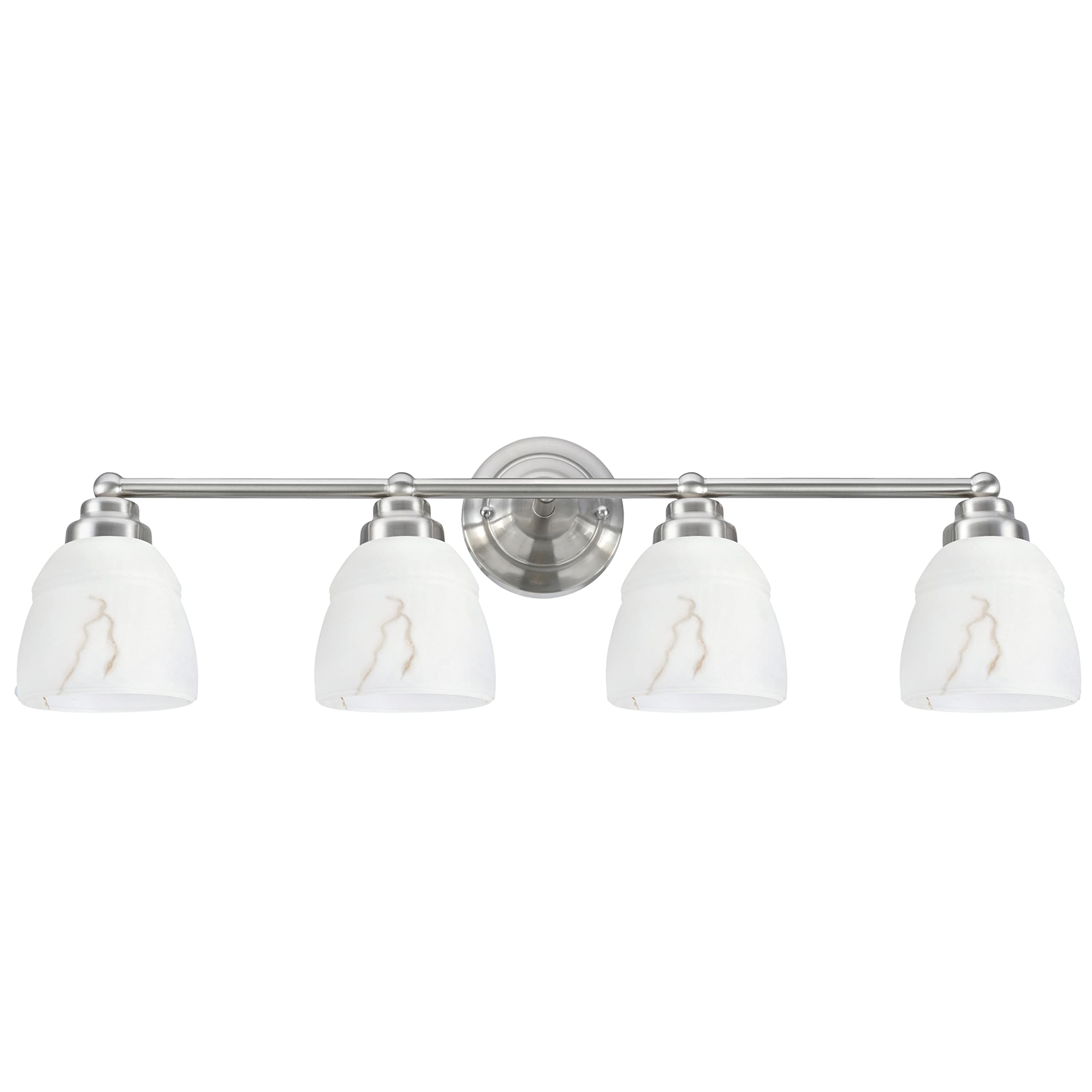 Aspen Creative Satin Nickel 62193-1 Bathroom Vanity Light - 4 3/4
