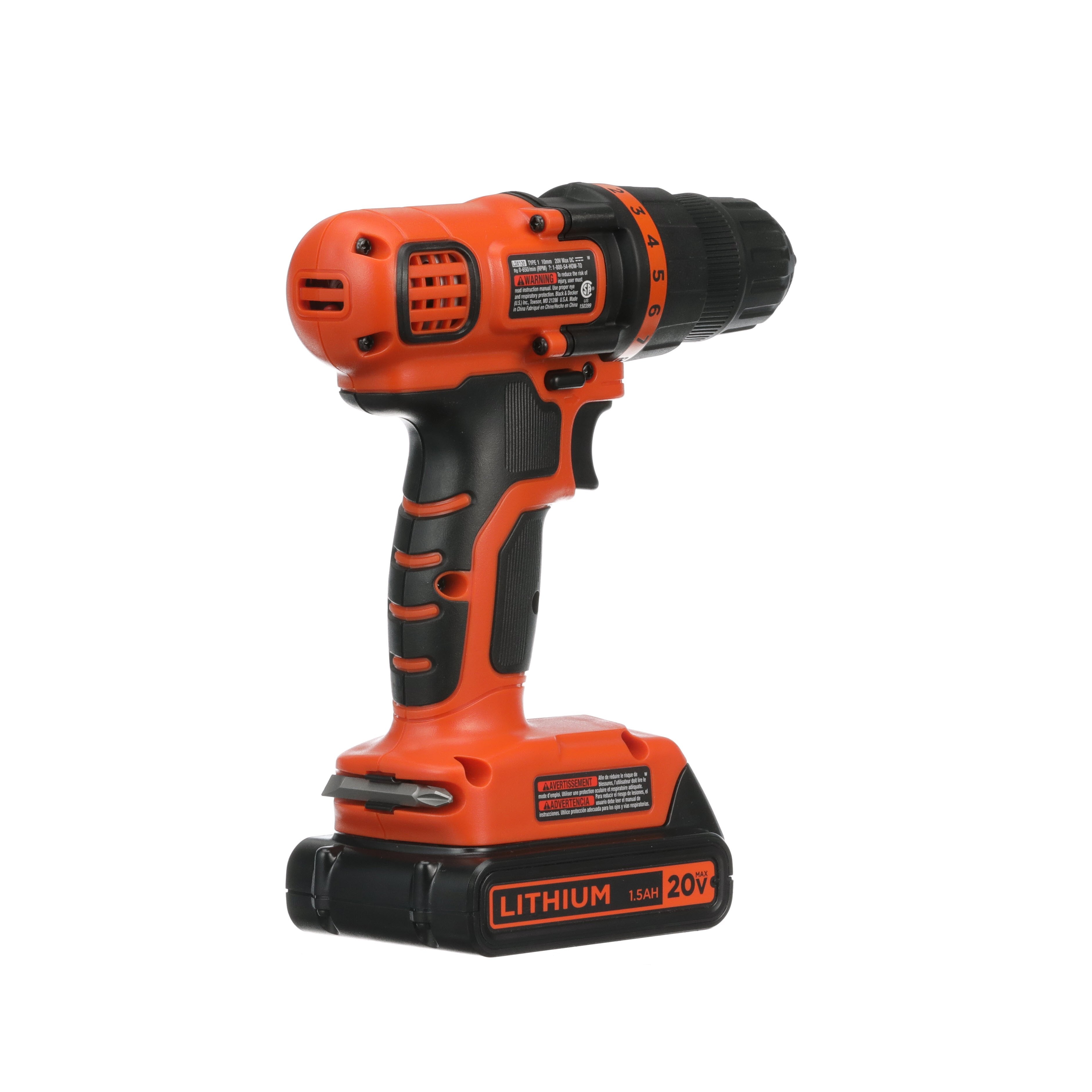 20V MAX Cordless Lithium-Ion Drill Driver Kit - Powerful & Lightweight for DIY Projects, Home Repairs, and Woodworking