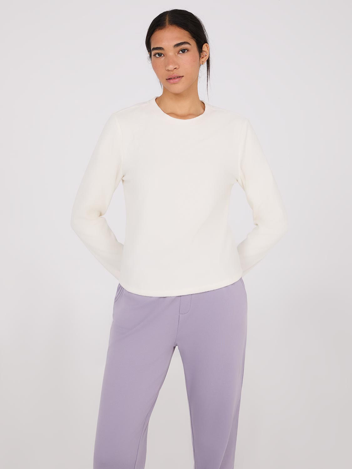 Women's Soft Polar Fleece Long Sleeve Thermal Top - Warm Winter Layering Shirt for Outdoor Activities & Casual Wear