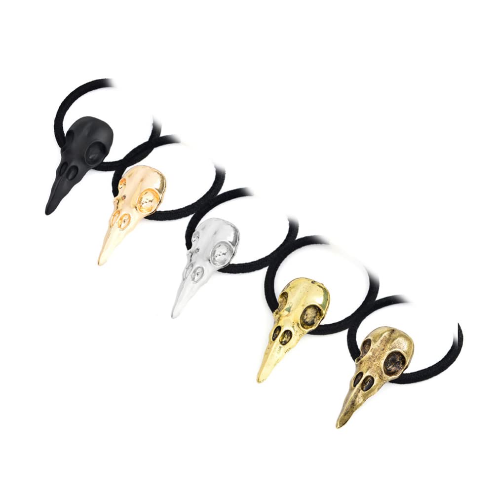 KALLORY Hair Ties - Soft Elastic Hair Bands with Skull Design for Women & Girls | Perfect for School, Workout, Sports, and Everyday Use