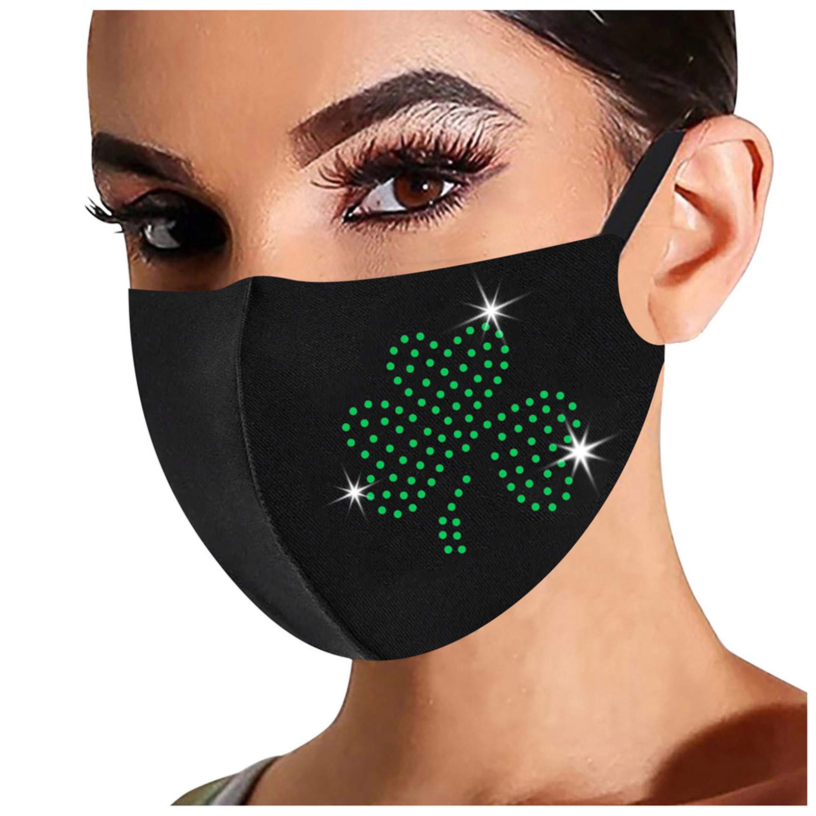 St. Patrick's Day Face Masks for Adults - Reusable Cotton Face Cover with Nose Wire, Adjustable & Breathable for Outdoor Activities, Parties, and Festivals