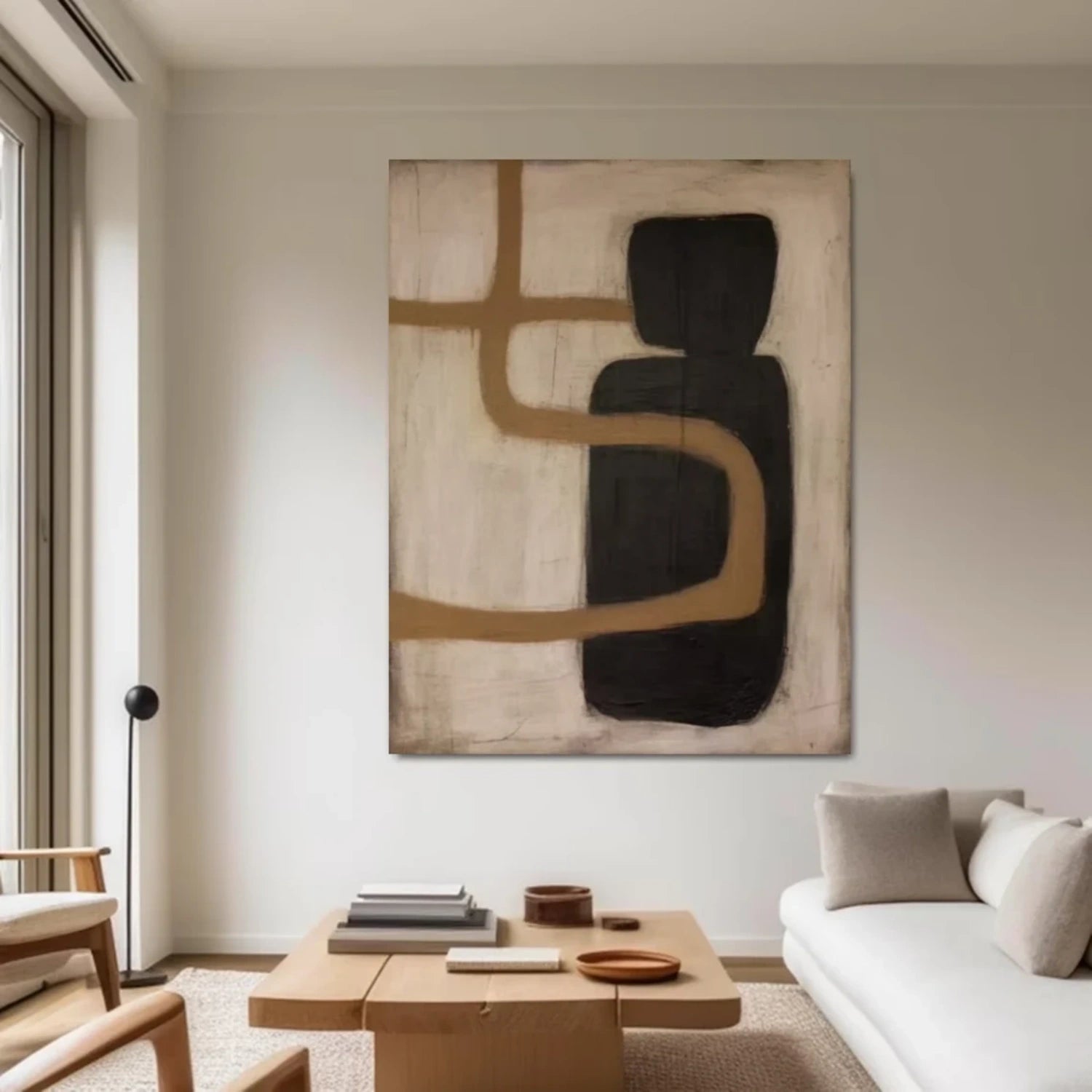 Abstract Tranquility Art Painting - Modern Wall Decor for Living Room & Bedroom - Handmade Canvas Artwork #WS270 | Perfect for Home & Office Decor