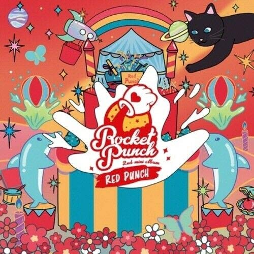 Rocket Punch 'Red Punch' 2nd Mini Album CD Set - 80p Booklet, Photocard, Bookmark, Sticker & Pouch | Kpop Collectibles for Fans | Perfect for Gifts, Display & Kpop Collections