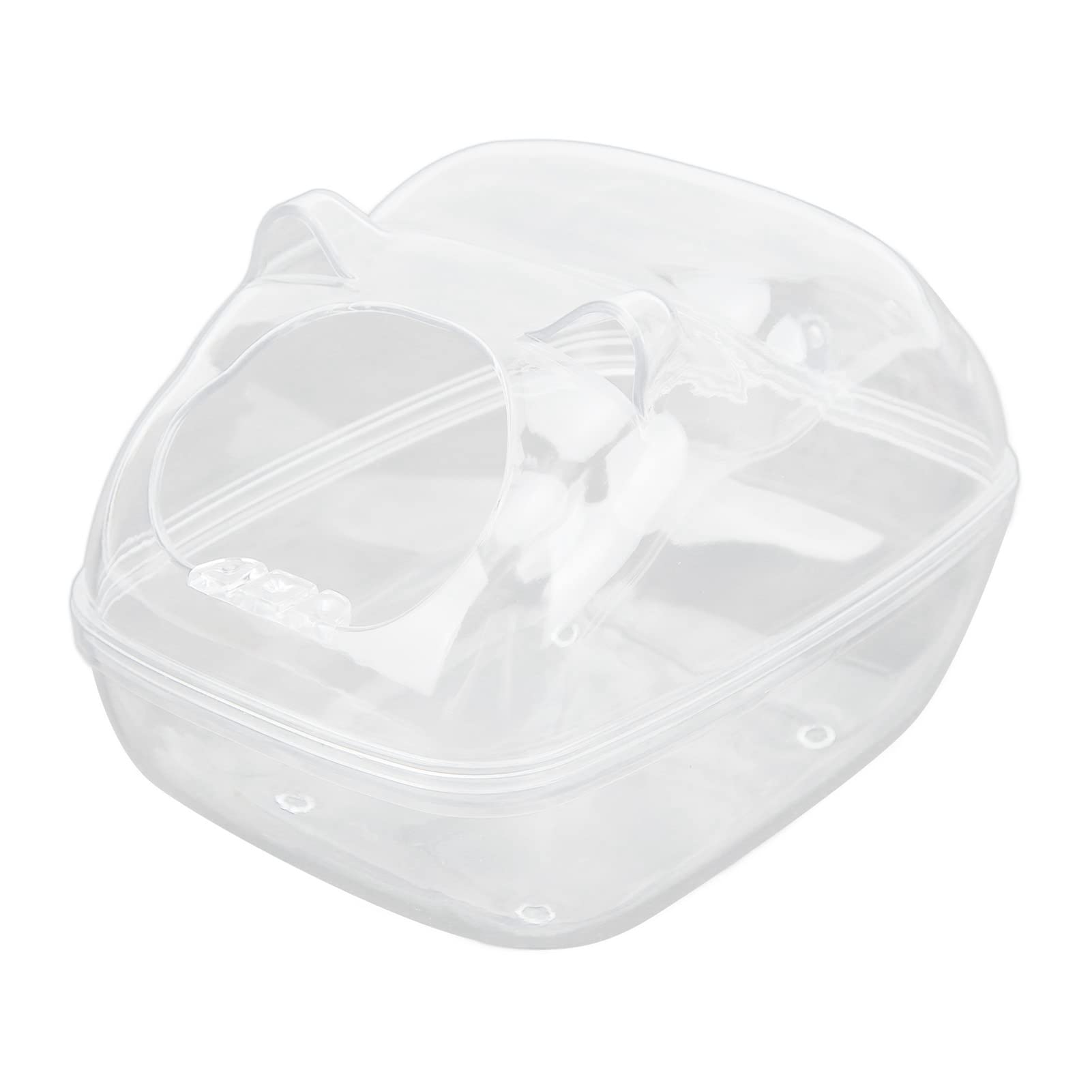 HERCHR Hamster Bath Tub - Plastic Dual Use Sand Bath & Toilet for Small Pets - Cage Accessories for Hamsters, Gerbils & Mice - Perfect for Cage Cleaning & Pet Grooming