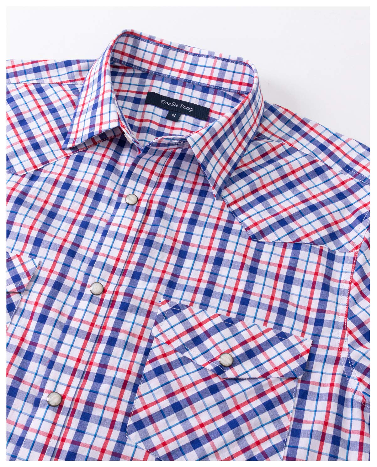 Men's Western Snap Button Plaid Long Sleeve Shirt - Regular Fit Casual Wear for Cowboy Style, Ranch Work & Outdoor Adventures