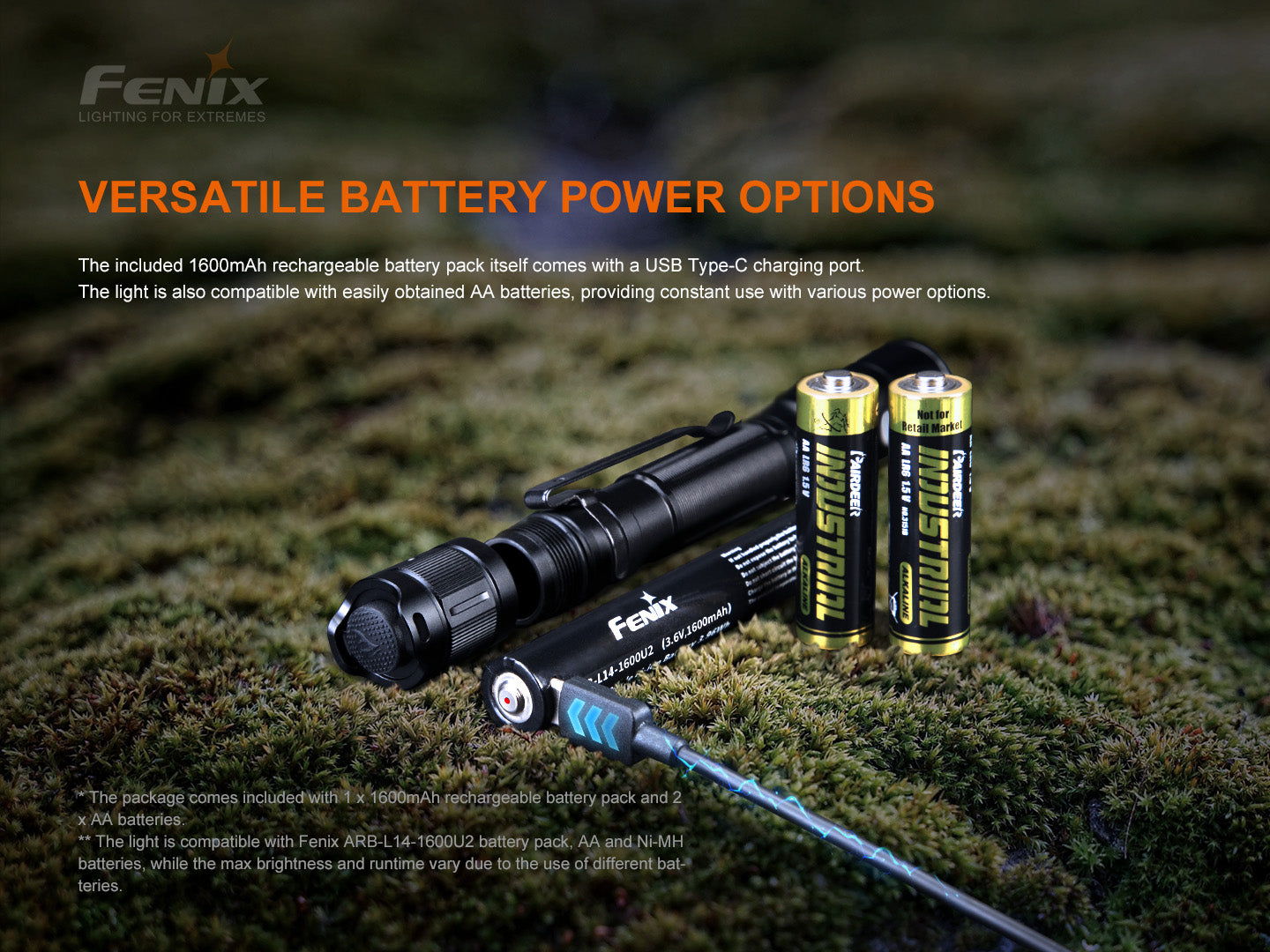 Fenix LD22 V2 Compact LED Flashlight - 800 Lumens High Brightness, Waterproof, Rechargeable - Perfect for Camping, Hiking, Emergency & Outdoor Adventures