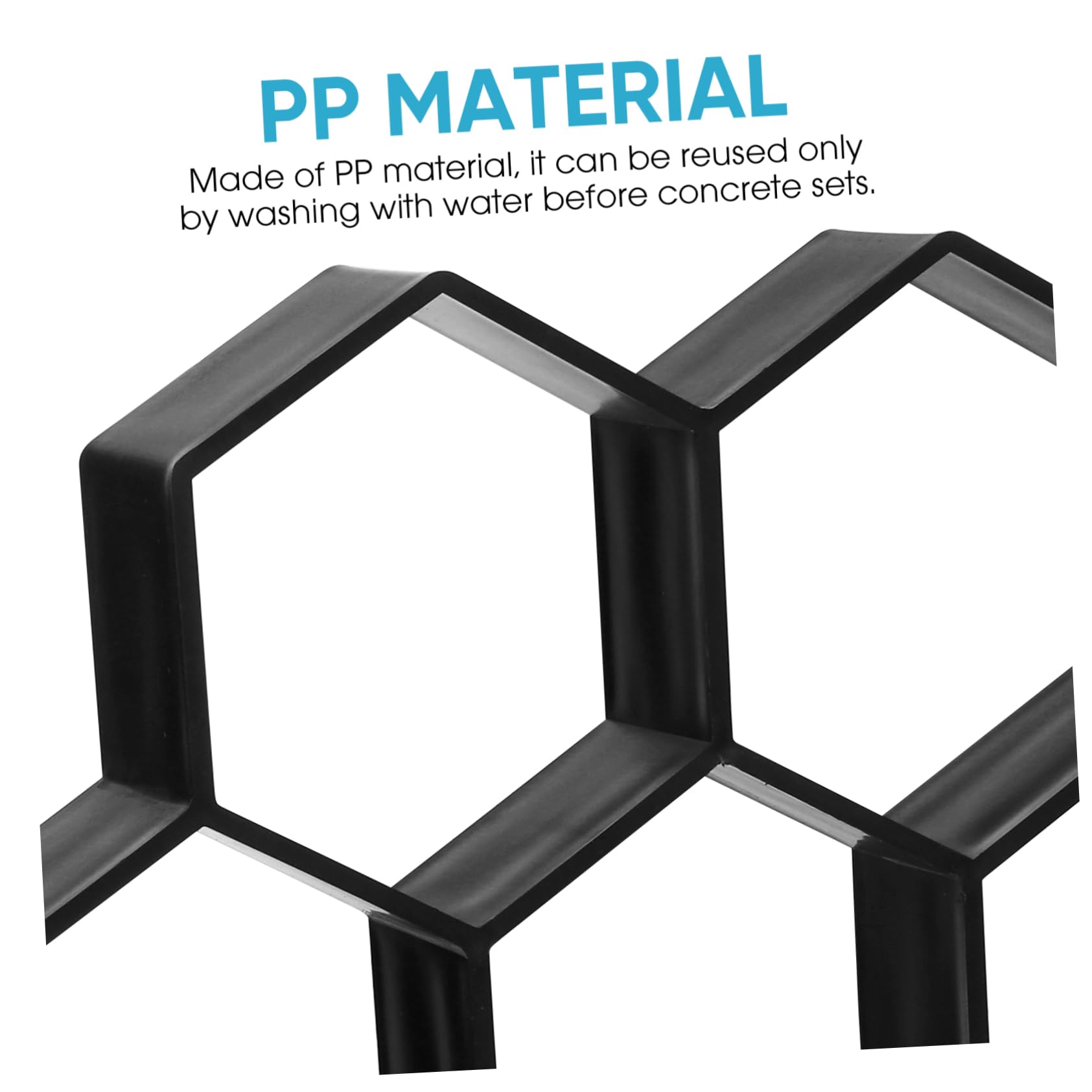 Hexagonal Concrete Brick Mold - DIY Cement Floor Tile Molds for Garden, Driveway & Walkway | Durable Walk Maker for Outdoor Patio, Pathway & Landscaping Projects