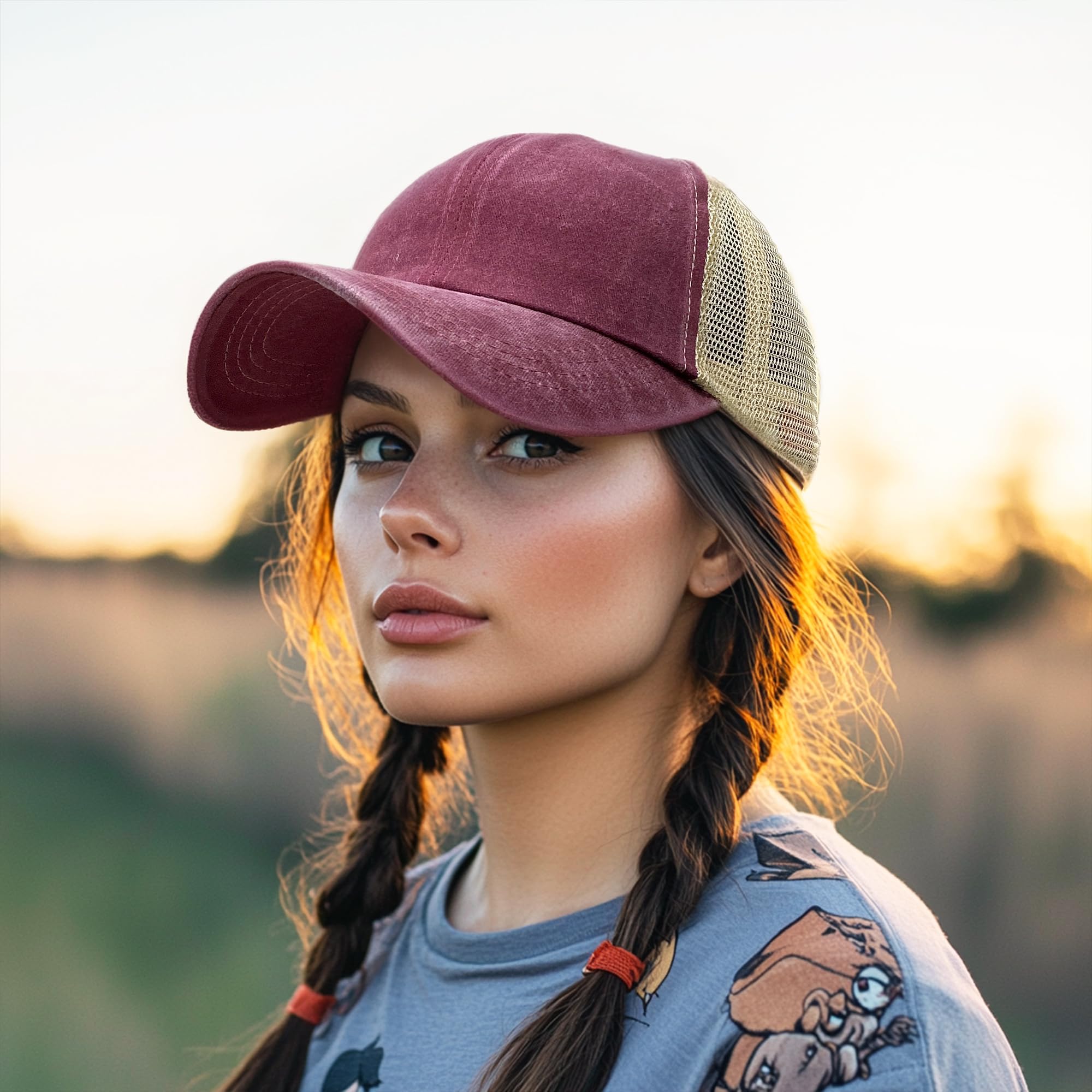 Breathable Mesh Baseball Cap for Men & Women - Lightweight Summer Trucker Hat with Quick Dry Technology - Perfect for Golf, Running, Outdoor Sports & Casual Wear