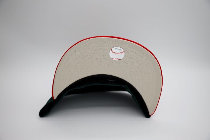 New Era Houston Astros City Connect 59Fifty Fitted Cap - Dark Green & Scarlet - Official MLB Baseball Hat for Men & Women - Perfect for Games, Streetwear & Fan Collections