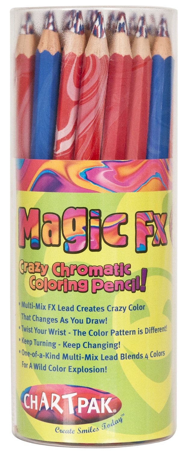 Koh-I-Noor Magic FX 30-Colored Pencils - Blue & Red Set for Artists & Students