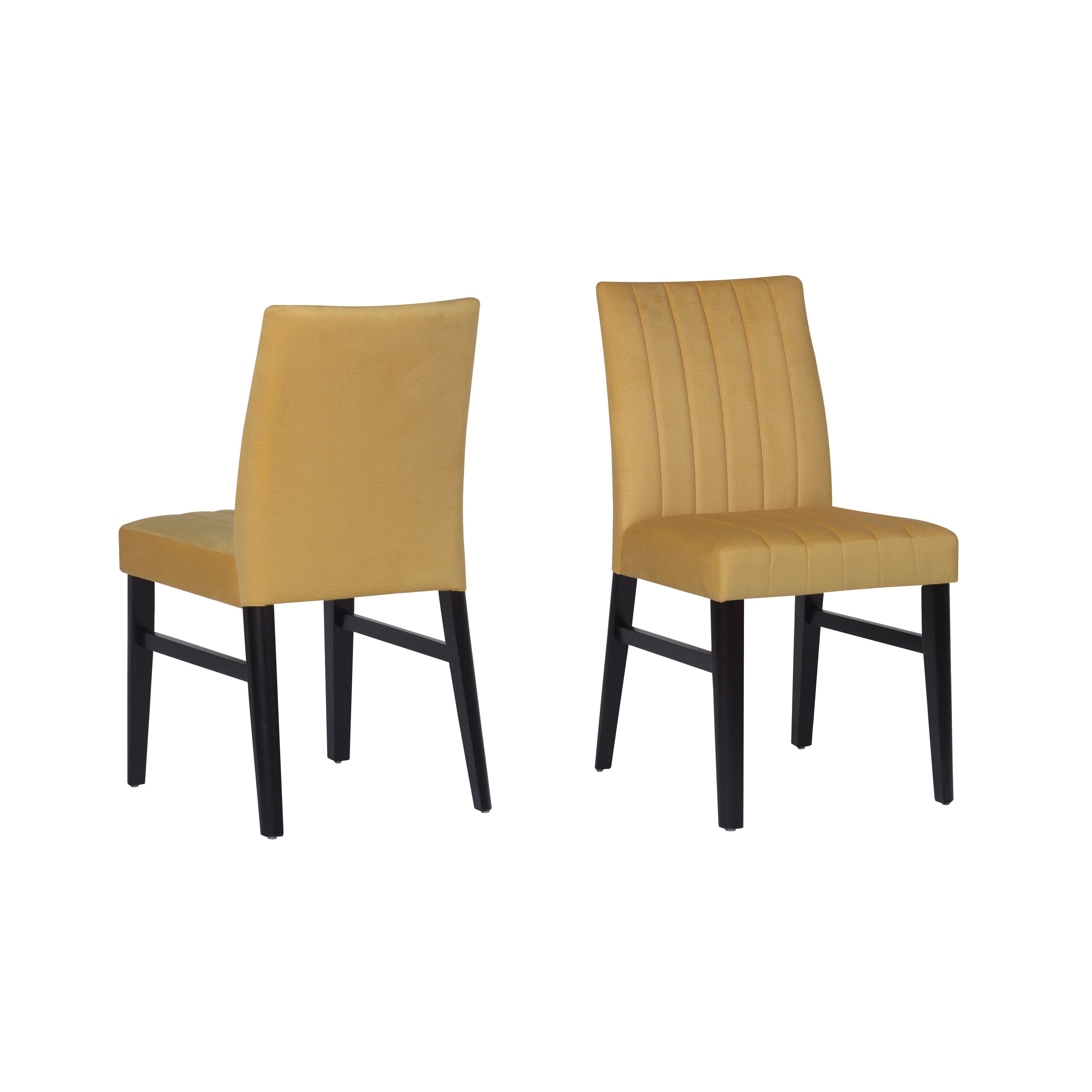 Roundhill Furniture Wendell Contemporary Upholstered Dining Chairs Set of 2 - Modern Kitchen & Dining Room Seating for Home & Restaurant Use