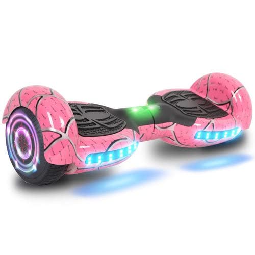 Spider Hoverboard - 6.5'' Self-Balancing Electric Scooter with Bluetooth Speaker & LED Lights for Kids - Perfect for Indoor/Outdoor Fun, Birthday Gifts & Teen Rides