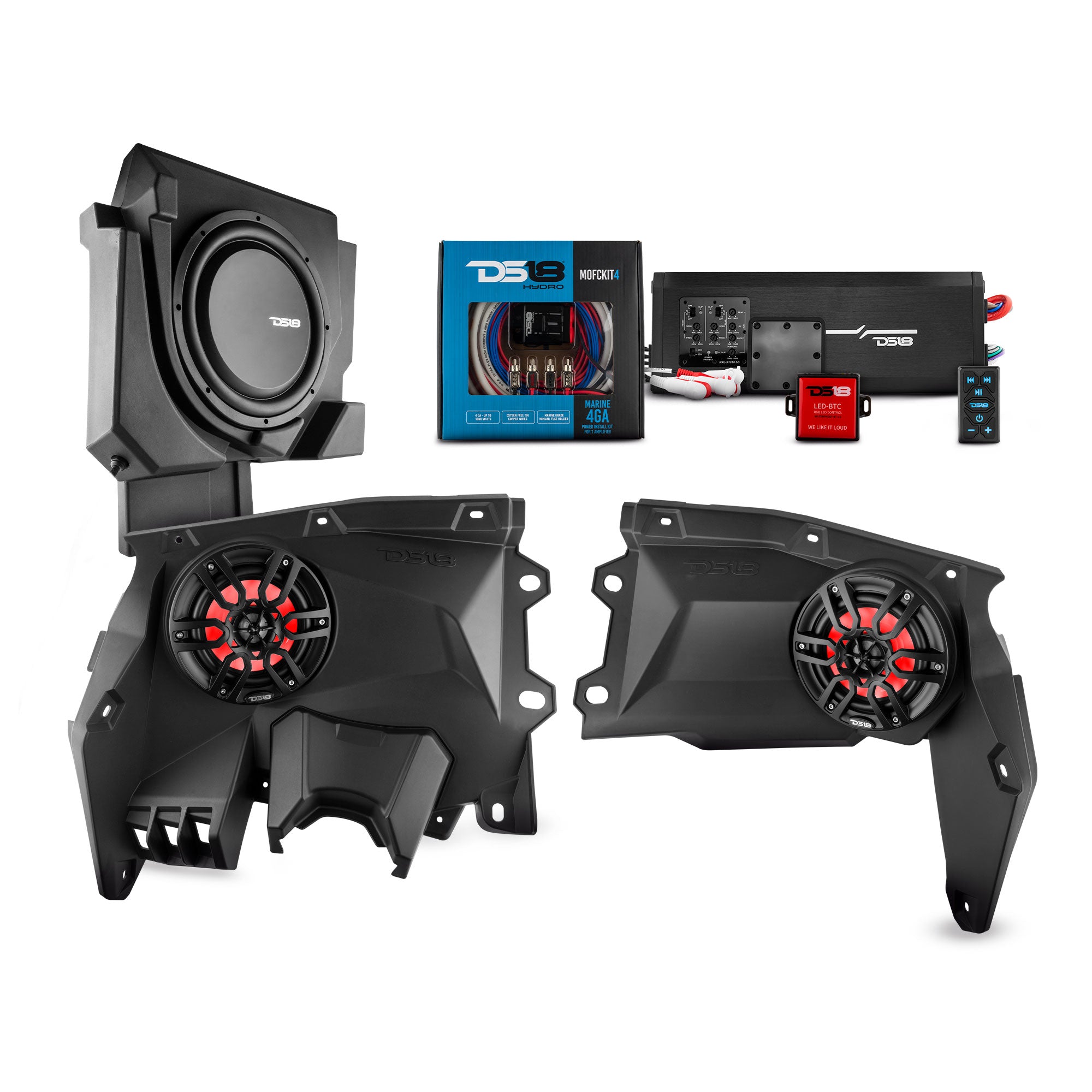 Can Am Maverick X3 Stage 2 Dash Panel Speaker Enclosures & Driver Side Under Seat Subwoofer Box - 2800W MAX Power - Premium Audio Upgrade for Off-Road Adventures & Trail Riding