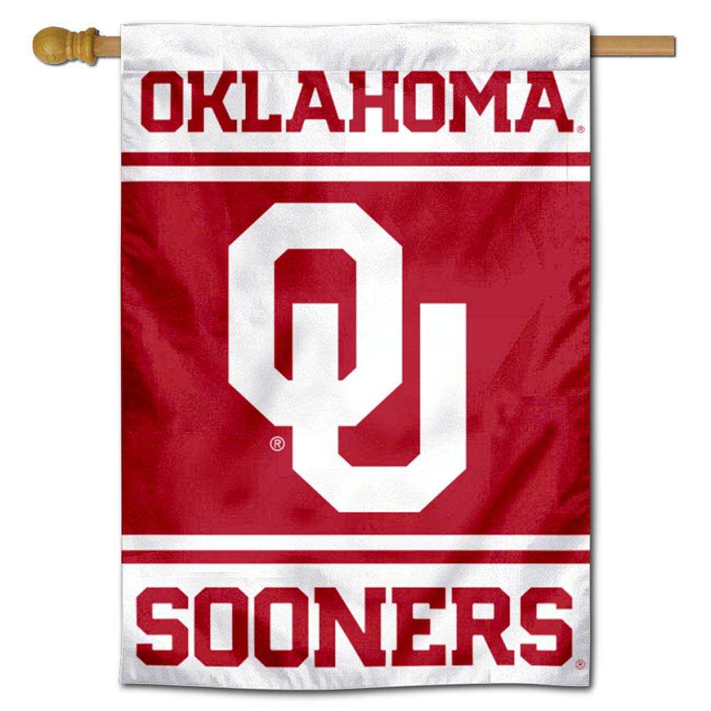 Oklahoma Sooners Double Sided House Flag - College Flags & Banners Co. | Durable Outdoor Decor for Game Day, Tailgating & Home Pride