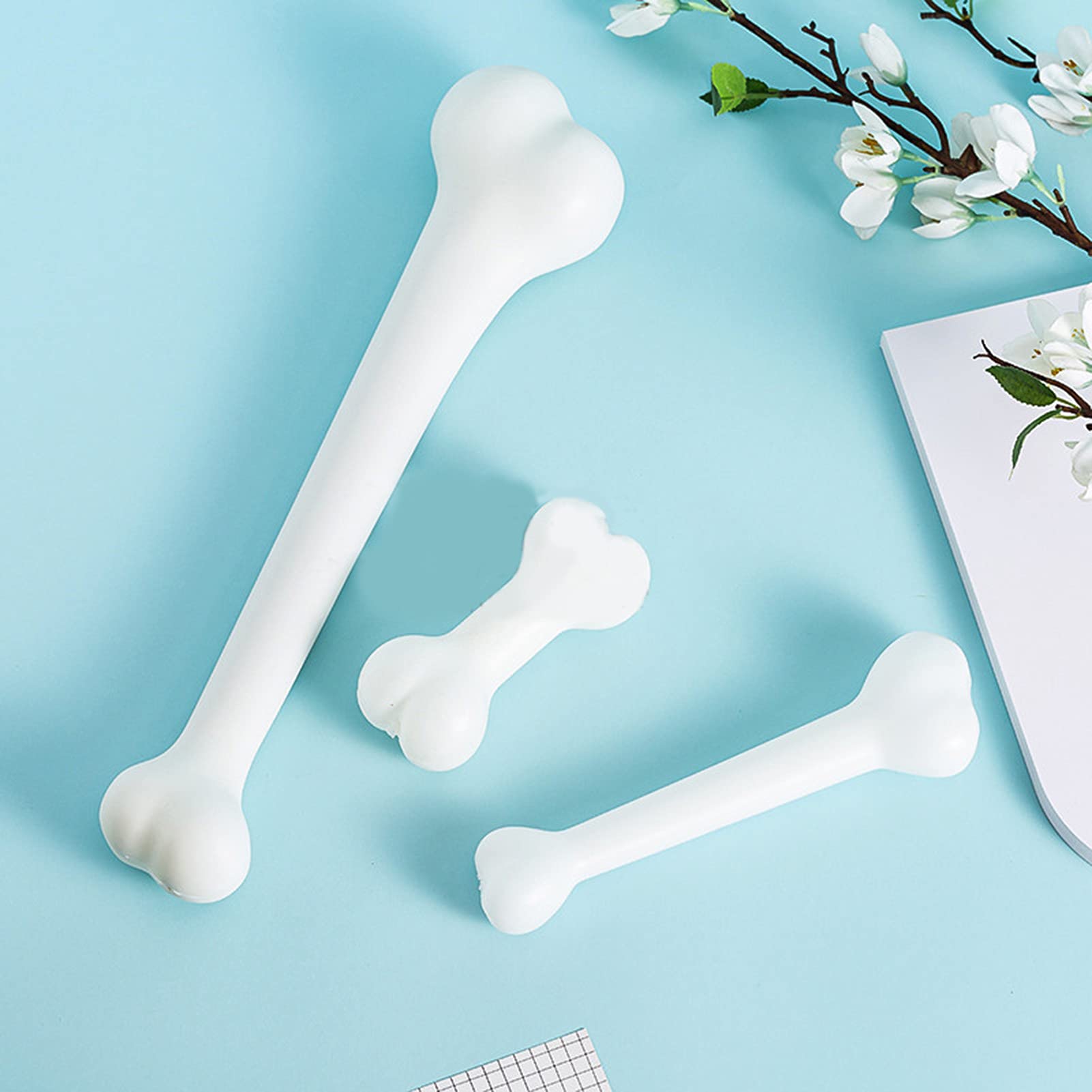 Realistic Plastic Halloween Bones Prop - Fake Skeleton Bones Decor for Spooky Party, Haunted House & Themed Events - Perfect for DIY Costumes & Photo Booths