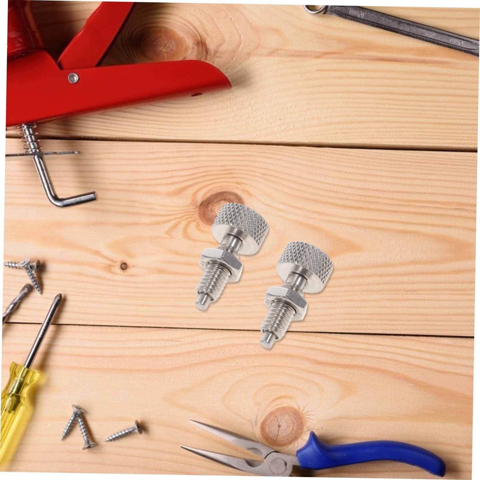 Retractable Spring Plunger - Heavy Duty Tool Box Lock Knob & Pull Ring Pin Replacement - Perfect for Industrial Equipment, Machinery, and DIY Toolbox Security