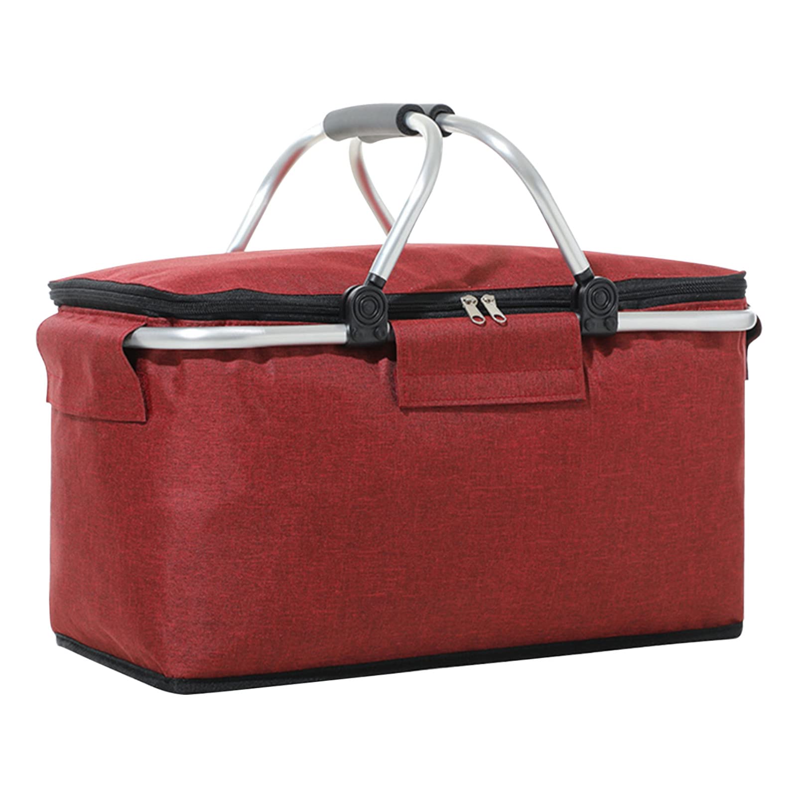 20L Foldable Picnic Basket - Waterproof & Durable Cooler Box for Groceries, Shopping & Food Storage | Perfect for Outdoor Trips, Picnics, Beach Parties & Gifts | Great for Camping, Tailgating & Family Gatherings