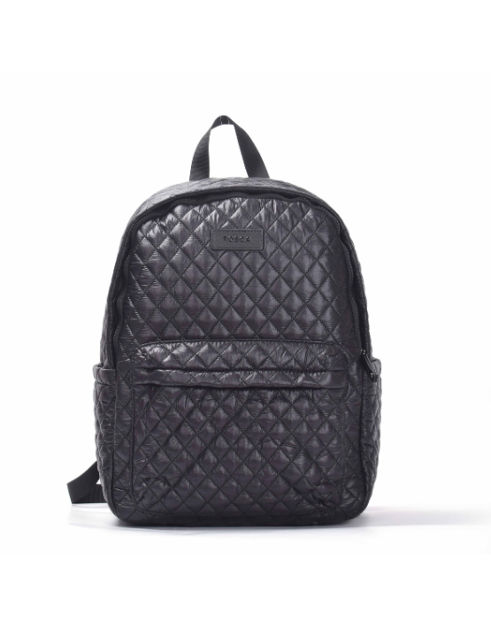 Tosca MET981 Metro Fashion Quilted 15 Inch Laptop Backpack for Women & Men - Lightweight Water-Resistant College School Travel Business Backpack - Black (Perfect for Work, Commuting & Daily Use)