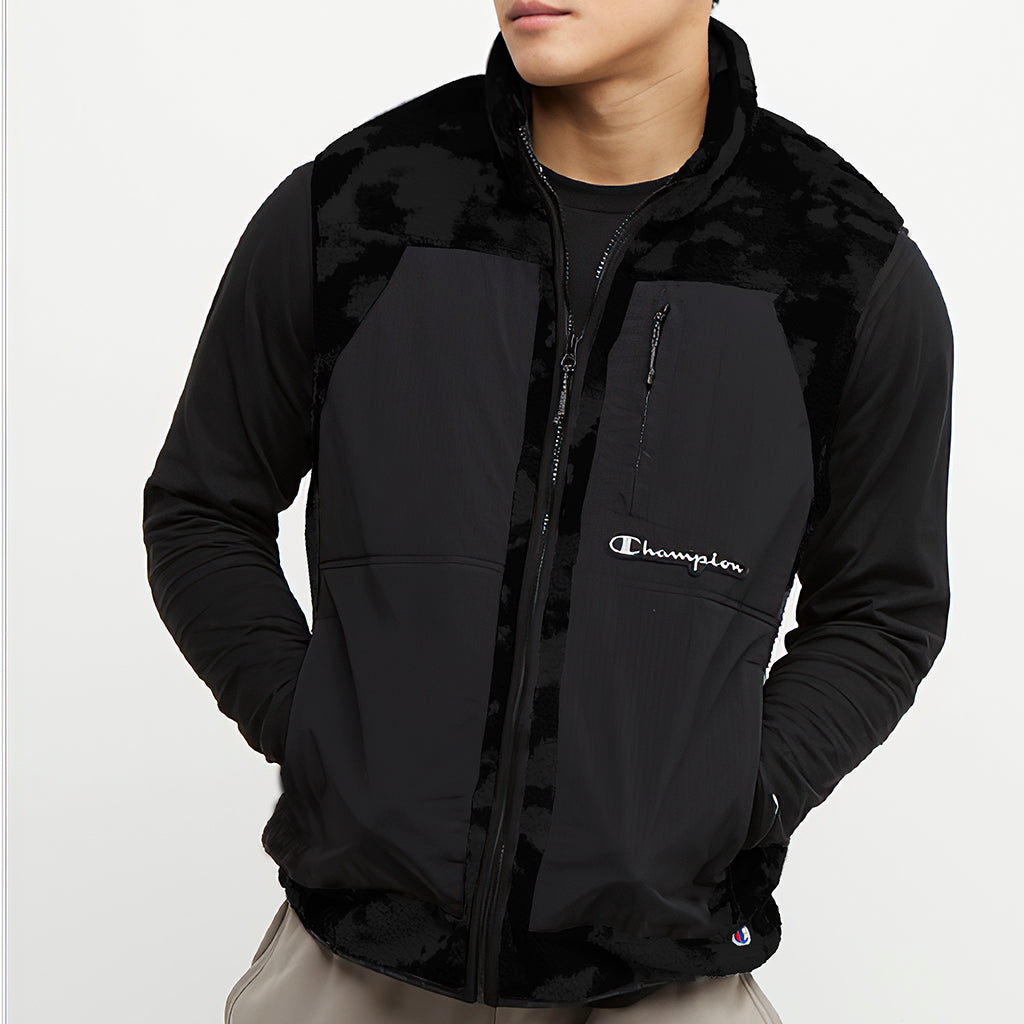 Men's Champion Cozy Shearling Vest - Warm Winter Fleece Lined Jacket for Outdoor Activities & Casual Wear