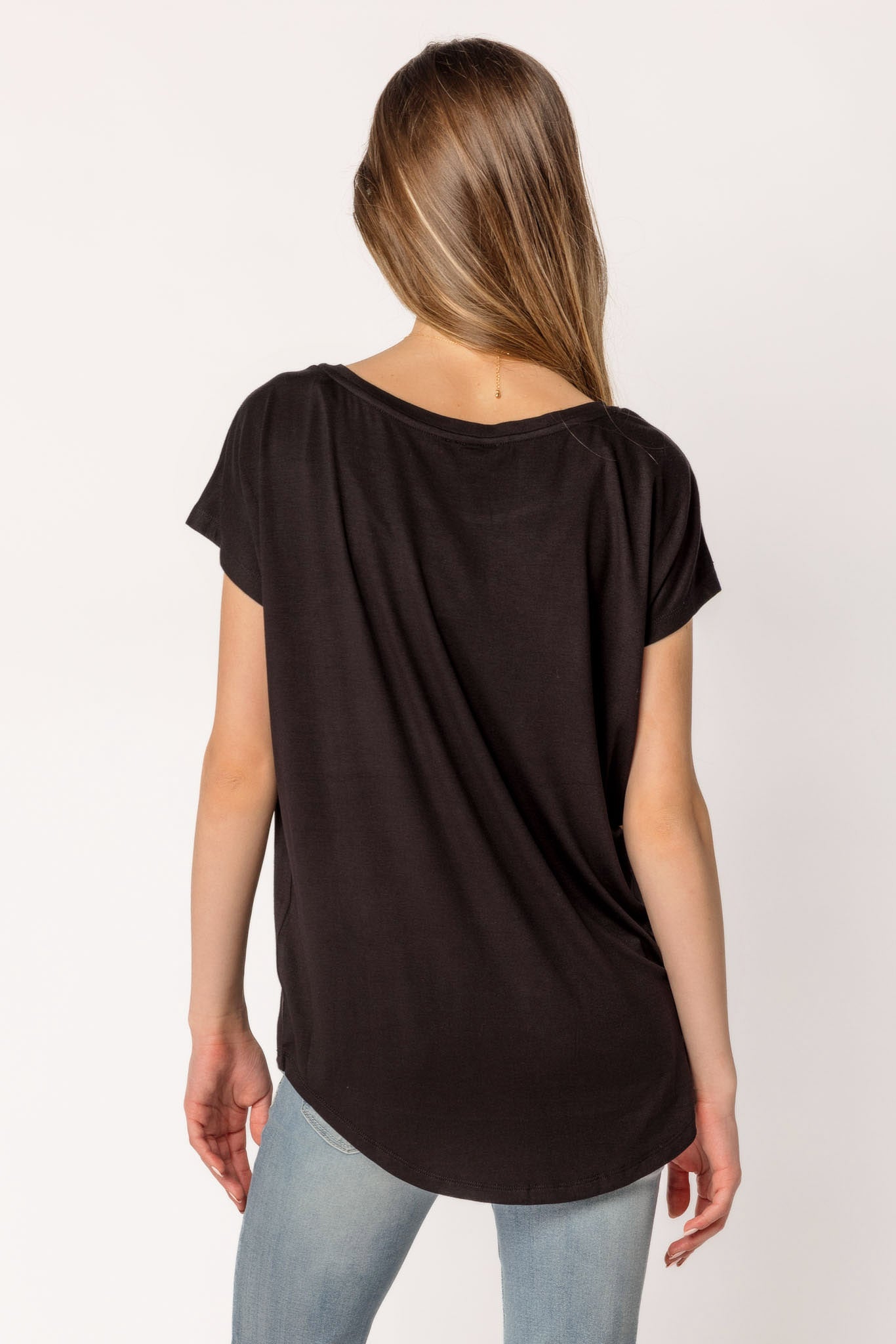 Women's Short Sleeve Wide Neck T-Shirt - Comfortable Casual Loose Fit Top for Summer | Perfect for Beach, Vacation & Everyday Wear
