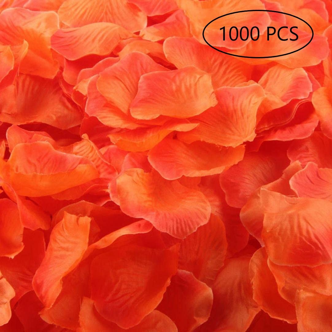 1000 PCS Silk Rose Petals for Wedding Decorations - Artificial Fake Flower Petals for Engagement, Romantic Night, Valentine's Day, Anniversary & Party Decor - Perfect for Aisle Scattering, Table Centerpieces, Photo Backdrops & Event Styling