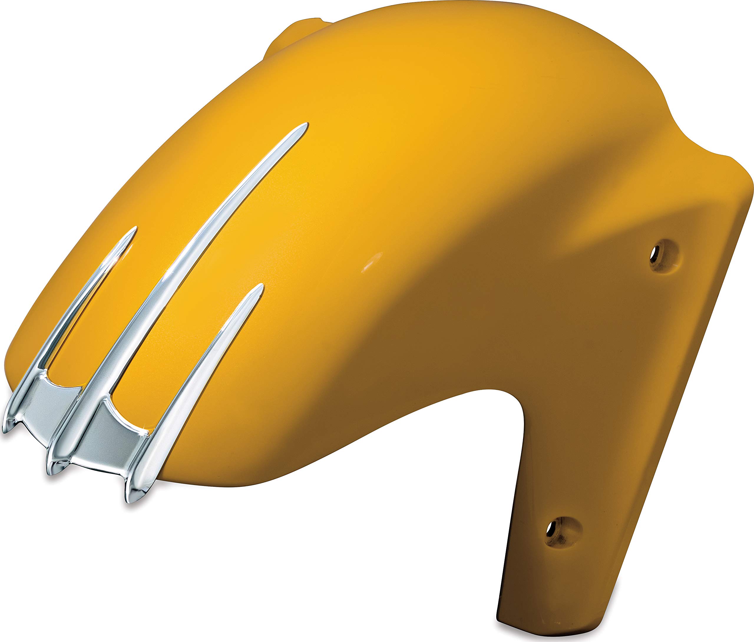 Kuryakyn 7340 Motorcycle Triceptor Front Fender Tip - Chrome & Black Accent Accessory for Harley, Honda, Yamaha - Enhances Bike Style & Protection