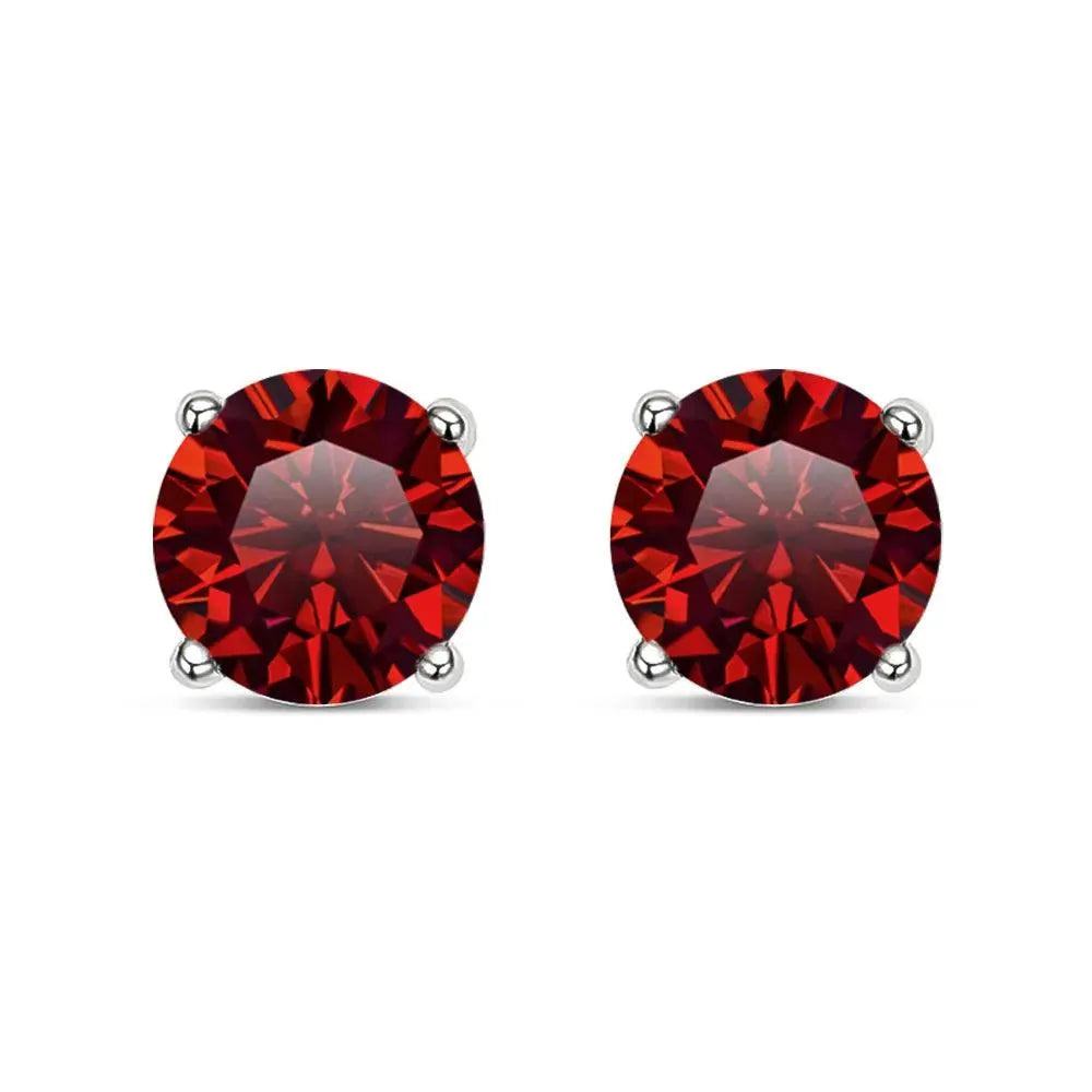 KNOBSPIN Moissanite Stud Earrings for Women & Men - 925 Sterling Silver Plated with 18K White Gold, Sparkling Fine Jewelry - Perfect for Weddings, Anniversaries & Special Occasions